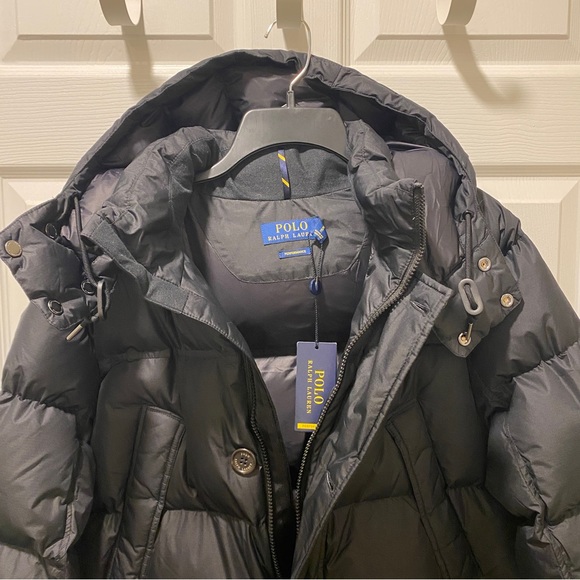 POLO RALPH LAUREN Men's Hooded Water Repellent Long Down Jacket Coat M, XL, XXL - Picture 8 of 11